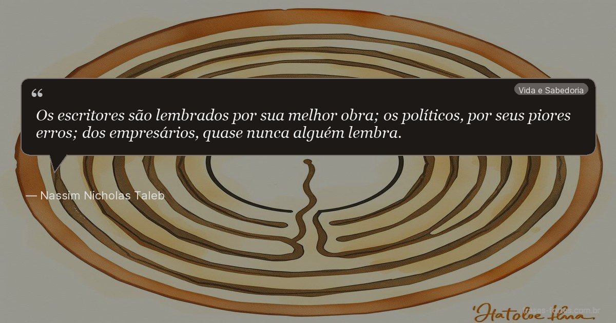 Frase de Nassim Nicholas Taleb