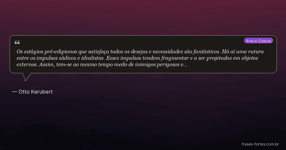 Frase de Otto Kerubert