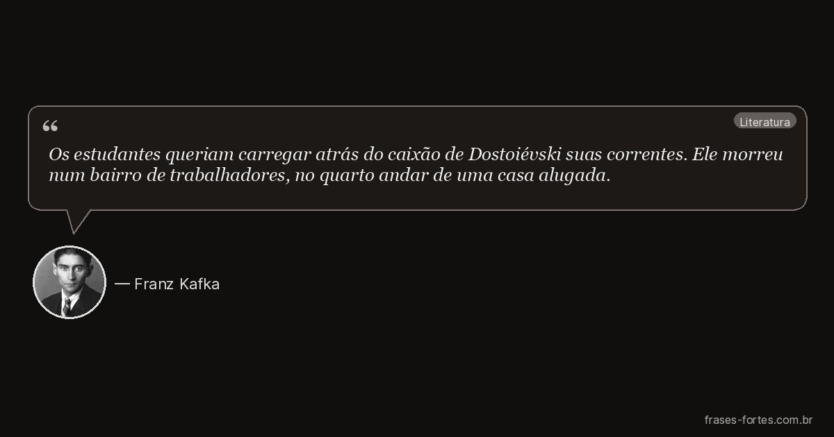 Frase de Franz Kafka