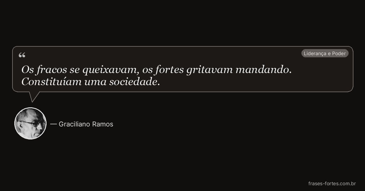 Frase de Graciliano Ramos