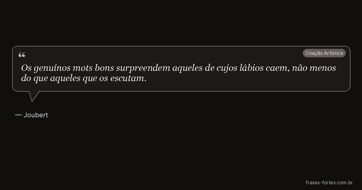 Frase de Joubert