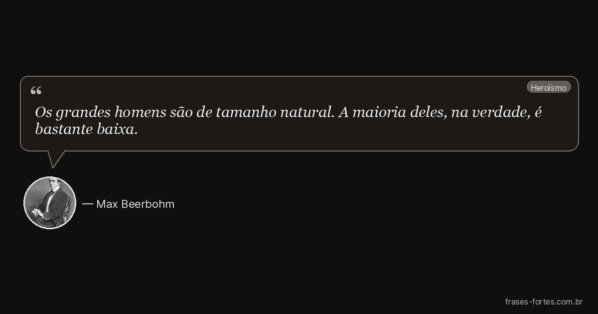Frase de Max Beerbohm