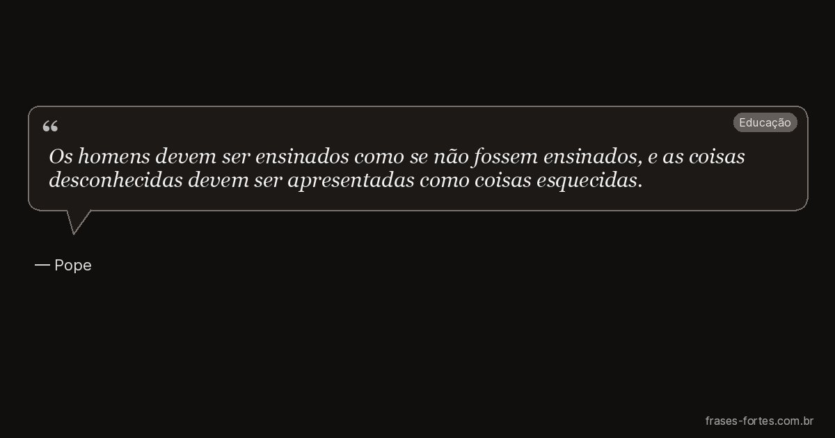 Frase de Pope