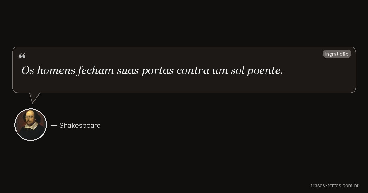 Frase de Shakespeare