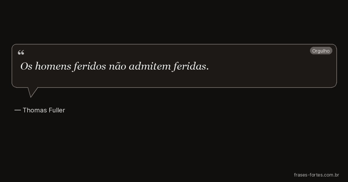 Frase de Thomas Fuller