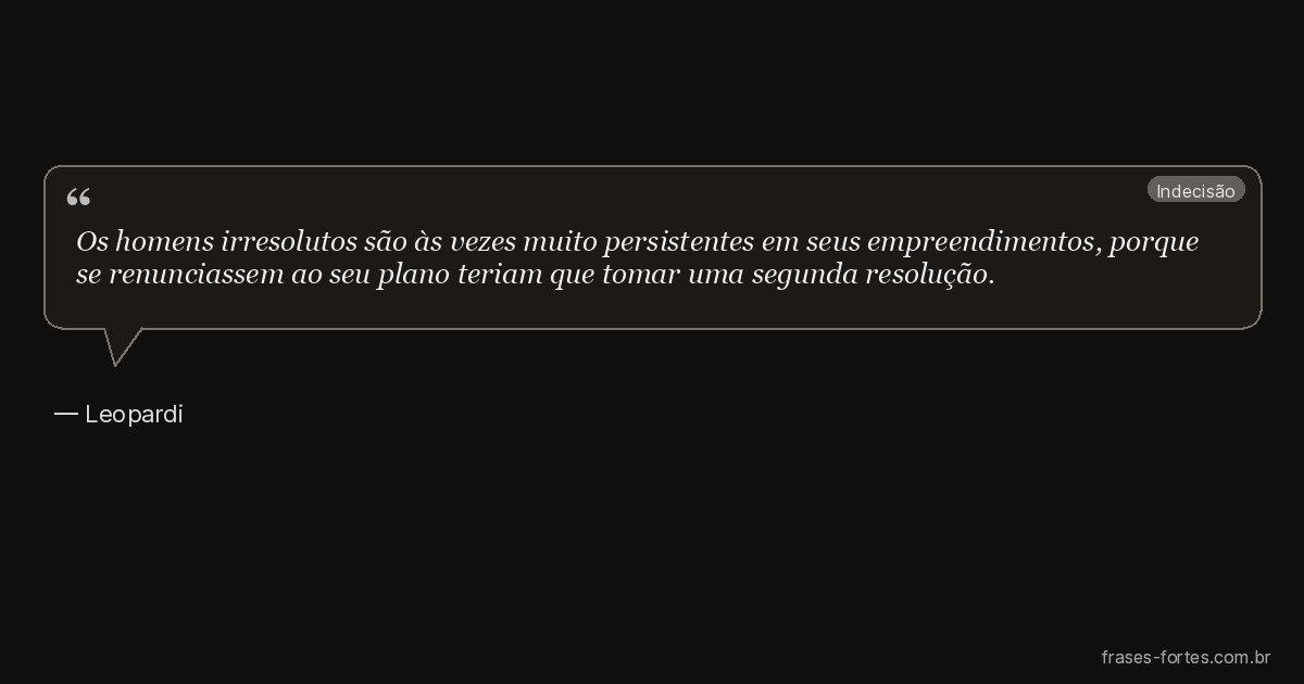 Frase de Leopardi