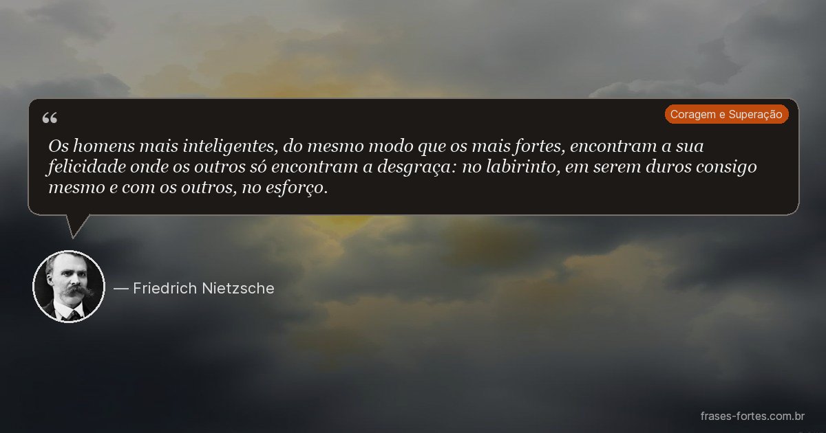 Frase de Friedrich Nietzsche