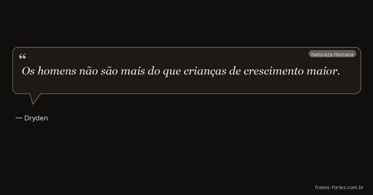 Frase de Dryden