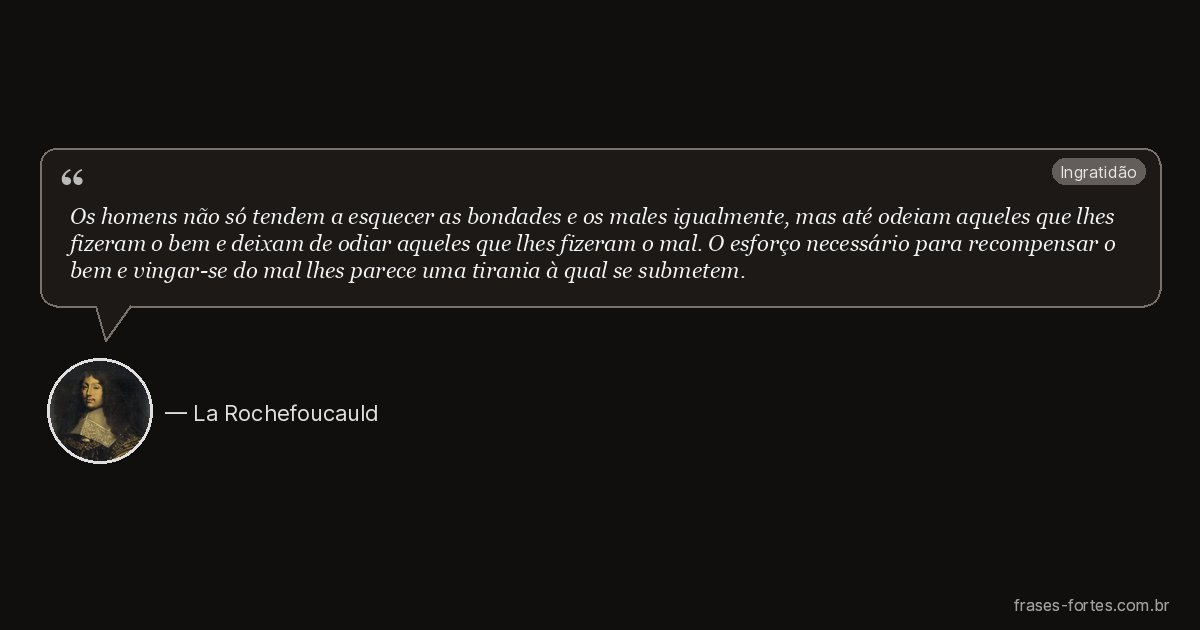 Frase de La Rochefoucauld