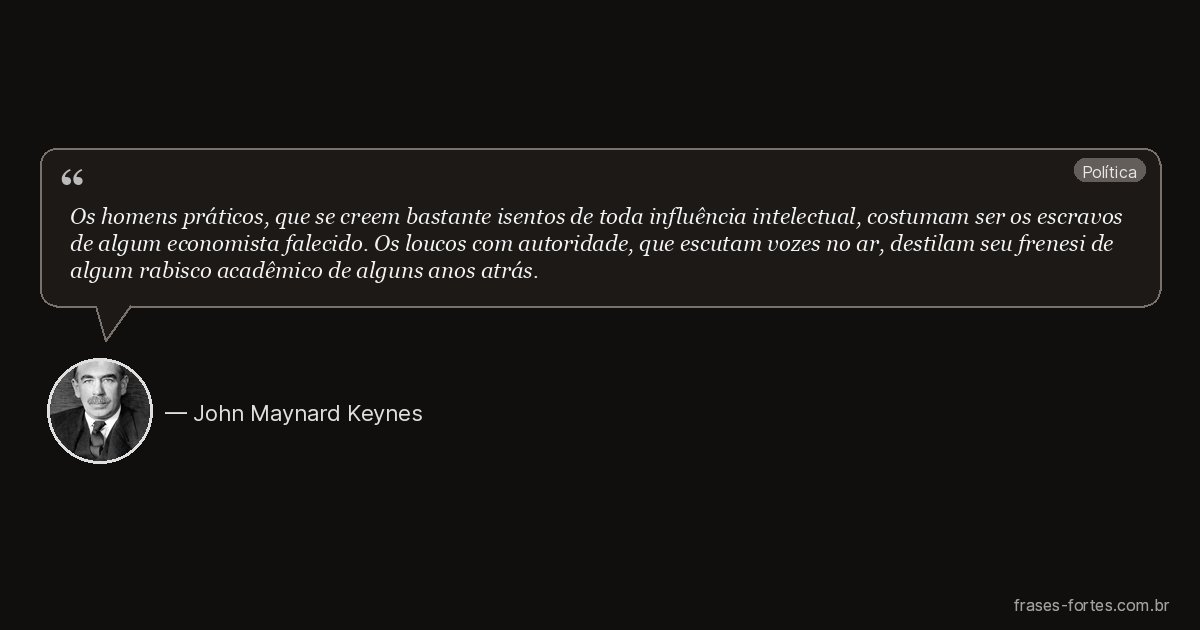 Frase de John Maynard Keynes
