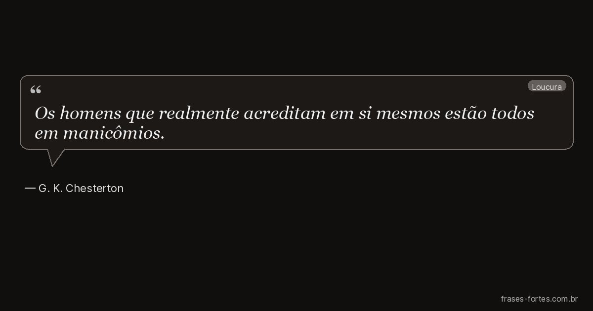 Frase de G. K. Chesterton