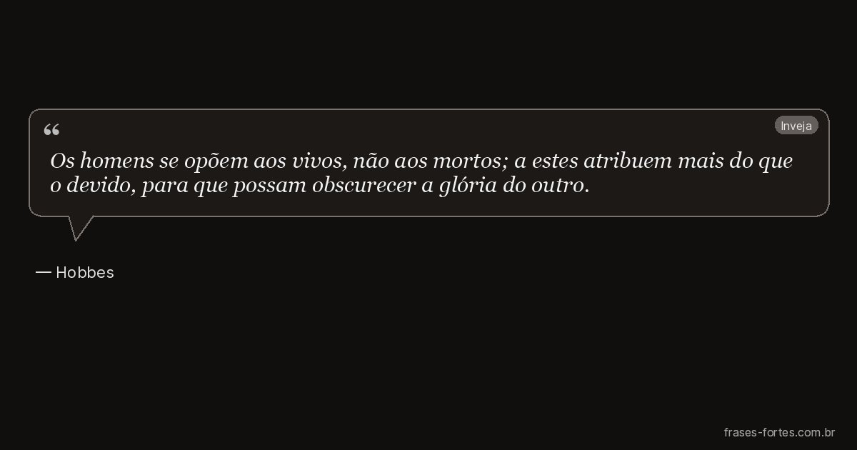 Frase de Hobbes