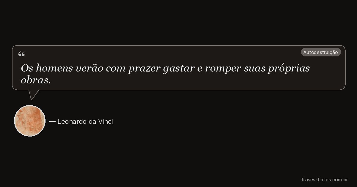 Frase de Leonardo da Vinci