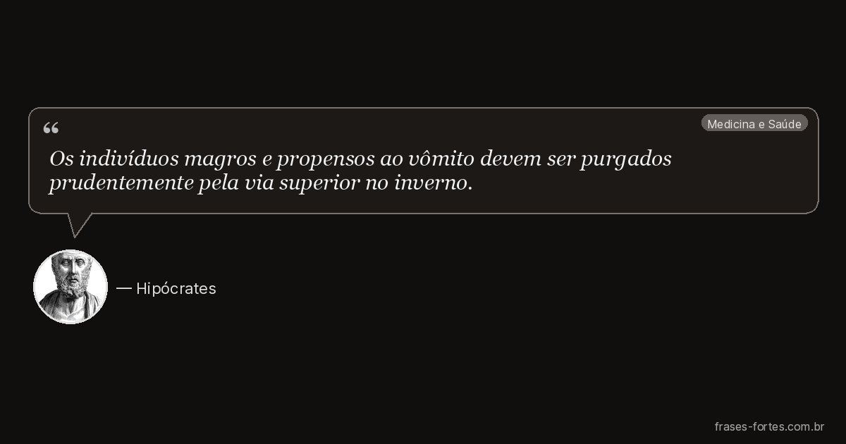 Frase de Hipócrates