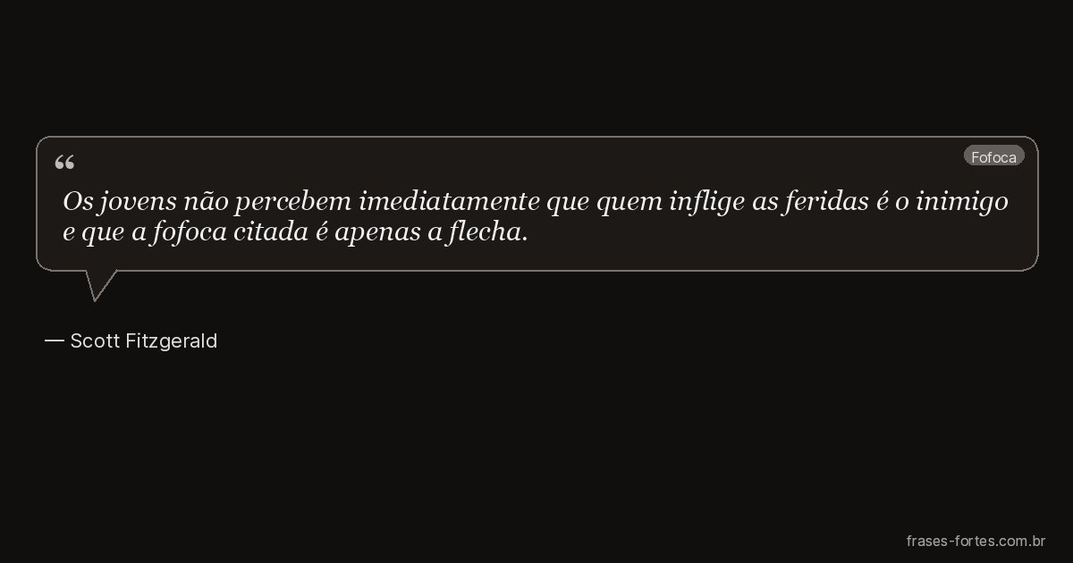 Frase de Scott Fitzgerald