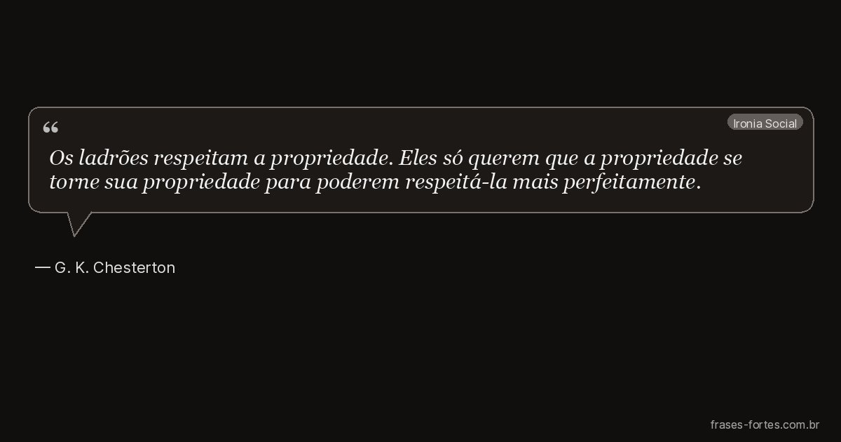 Frase de G. K. Chesterton
