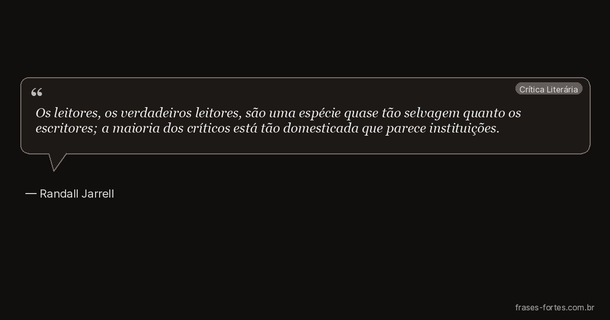 Frase de Randall Jarrell