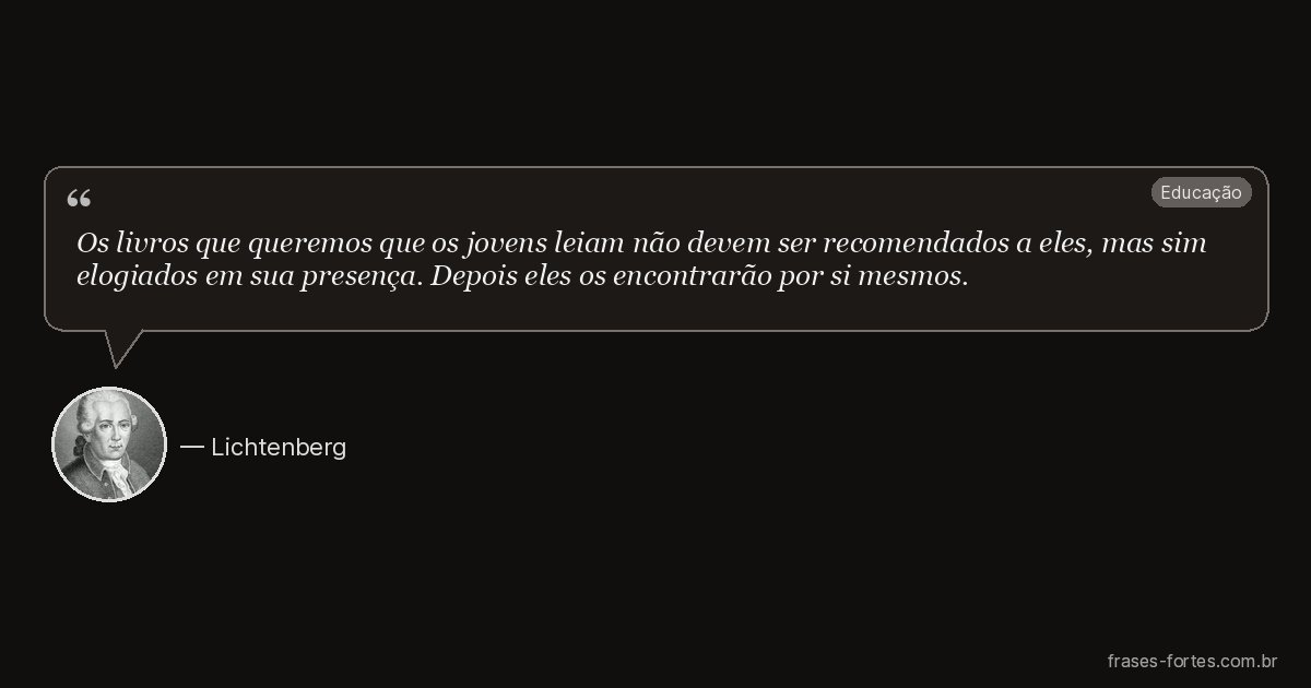Frase de Lichtenberg