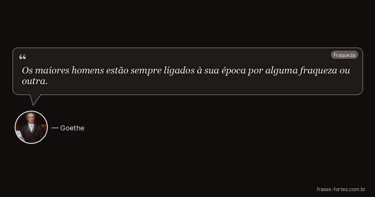 Frase de Goethe