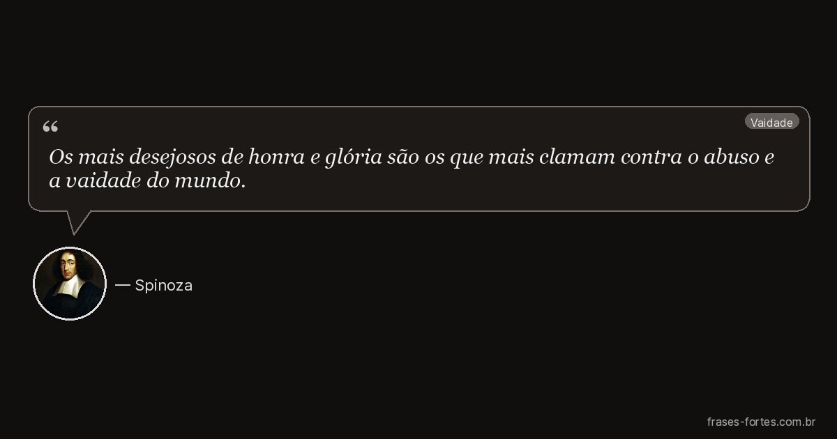 Frase de Spinoza