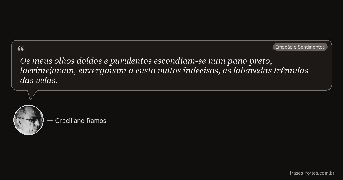 Frase de Graciliano Ramos