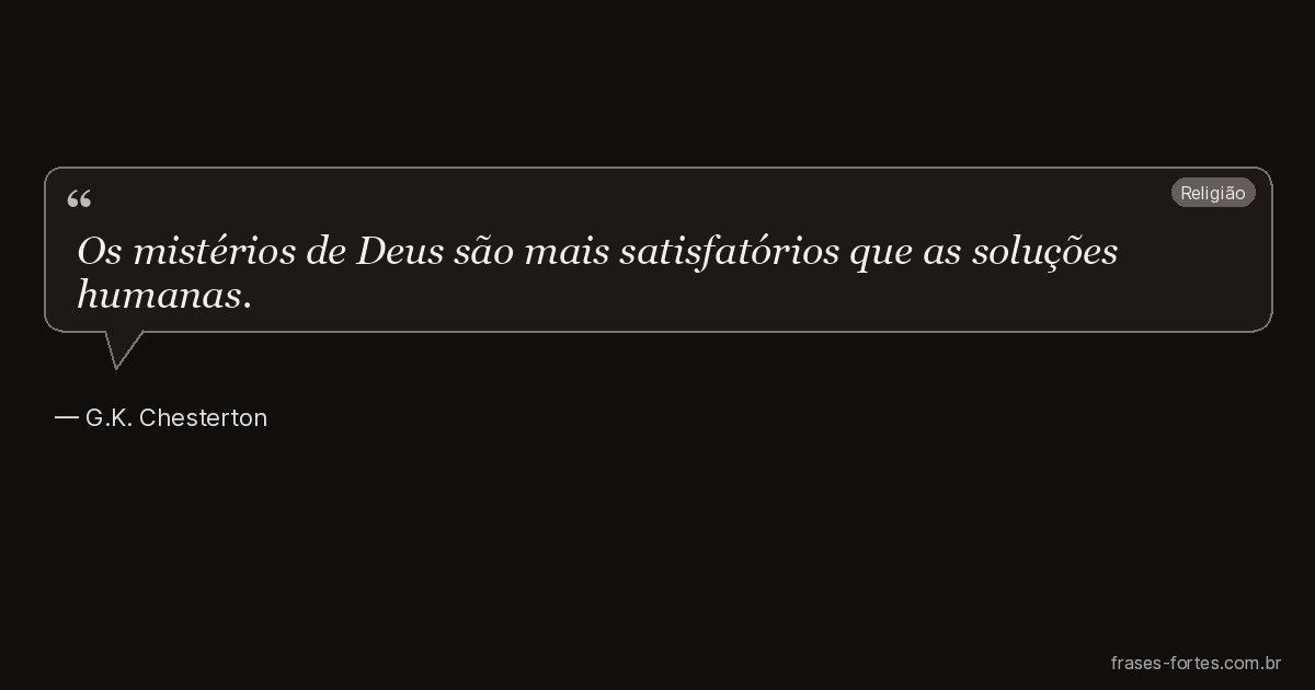 Frase de G.K. Chesterton