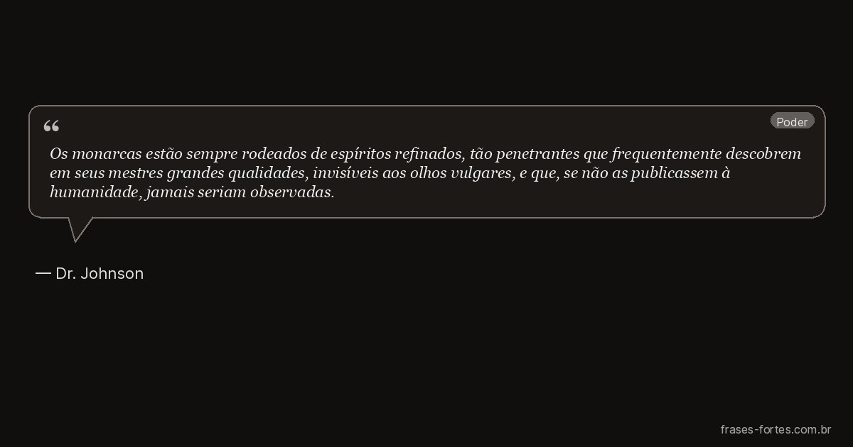 Frase de Dr. Johnson