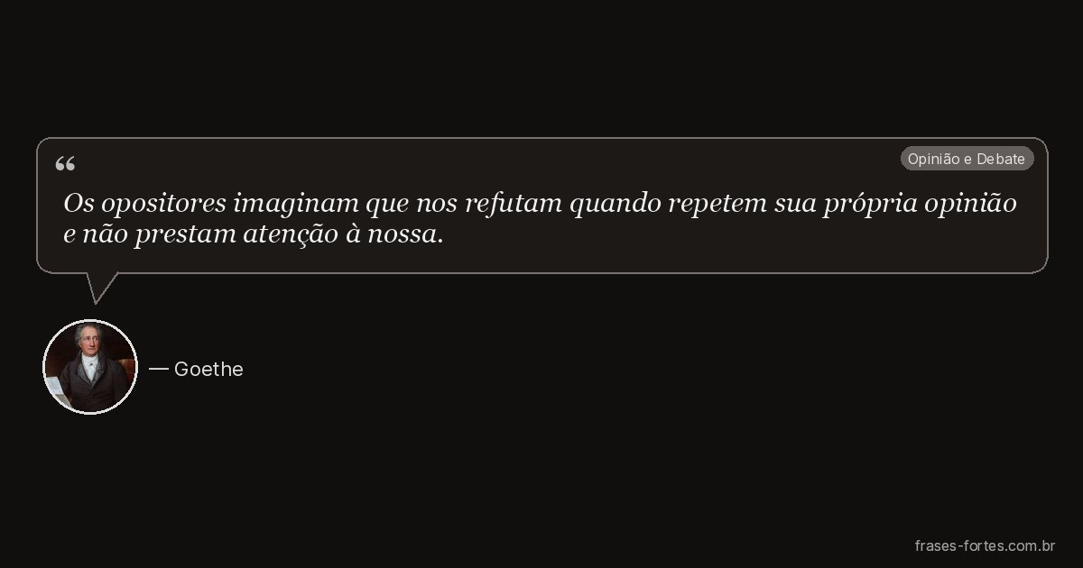 Frase de Goethe