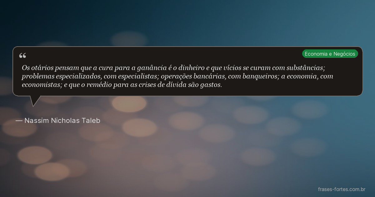 Frase de Nassim Nicholas Taleb