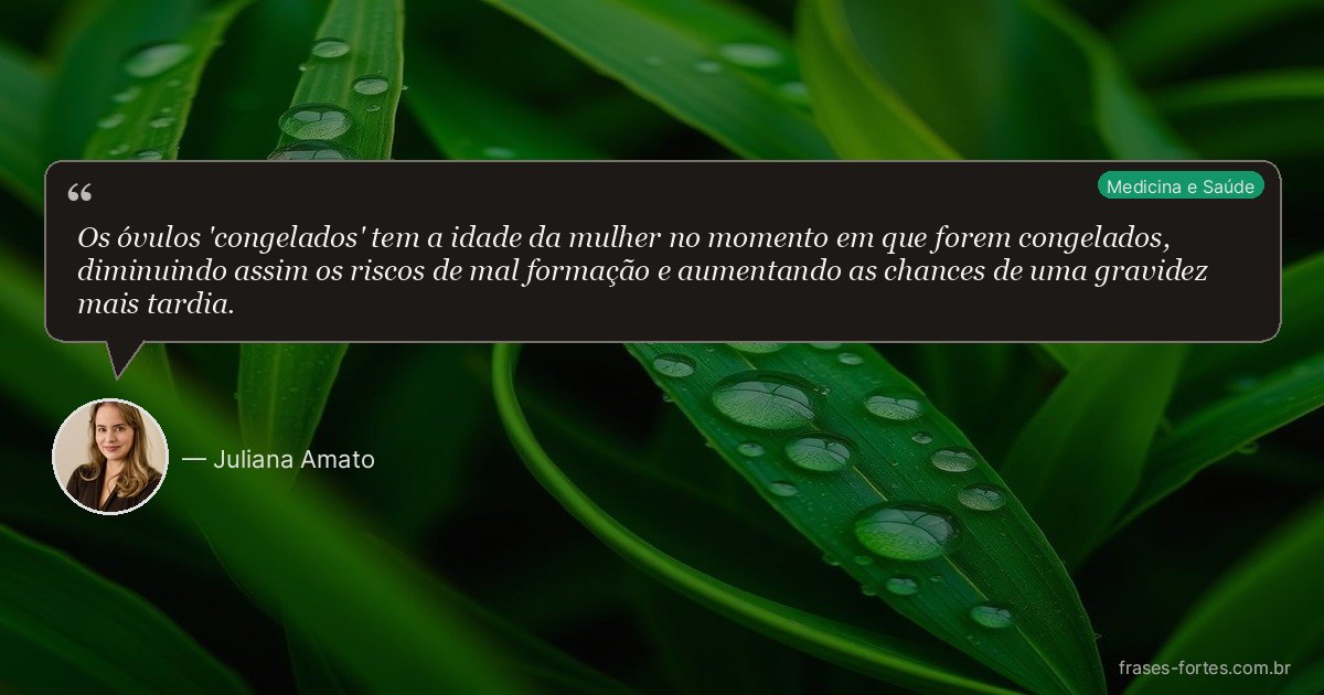Frase de Juliana Amato