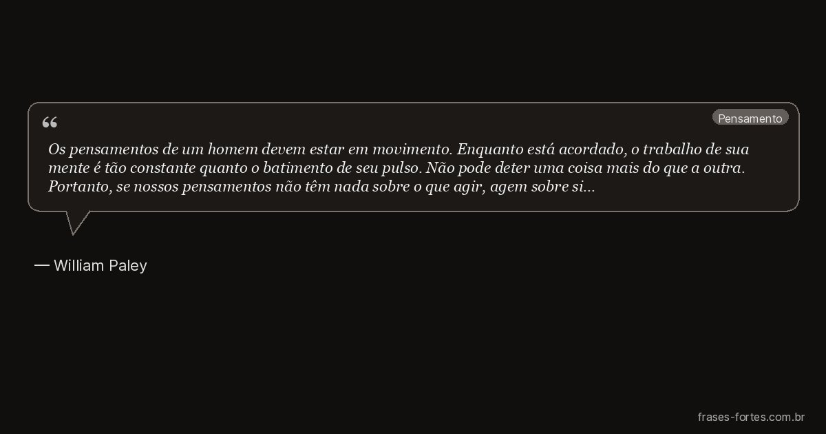 Frase de William Paley
