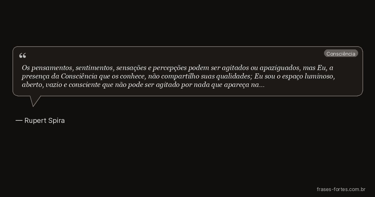 Frase de Rupert Spira