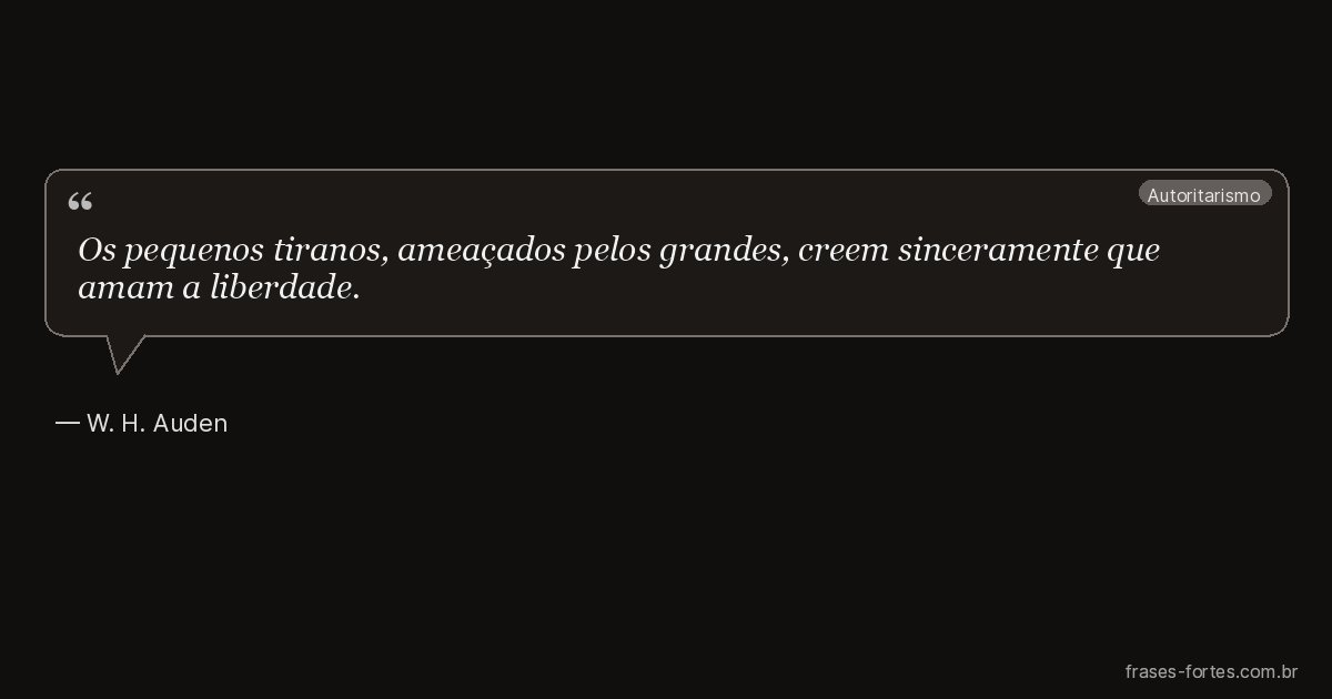 Frase de W. H. Auden