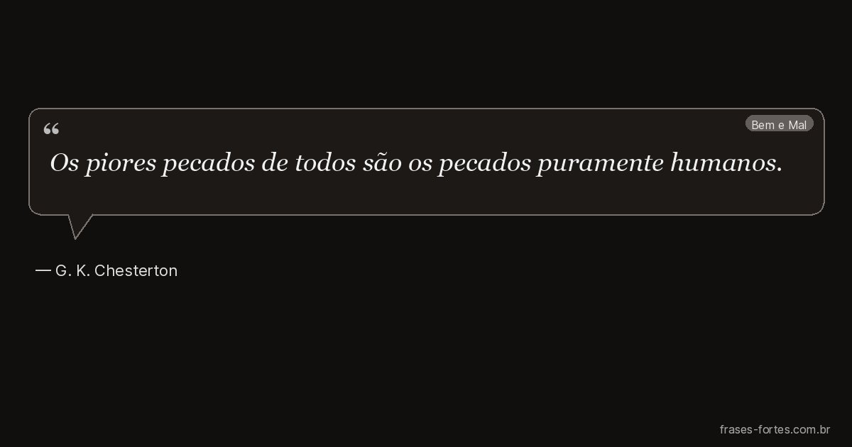 Frase de G. K. Chesterton