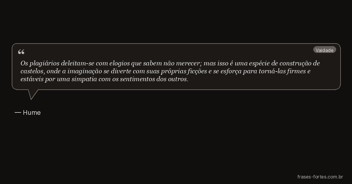 Frase de Hume