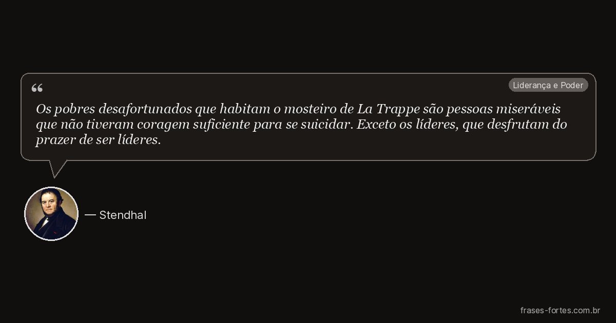 Frase de Stendhal