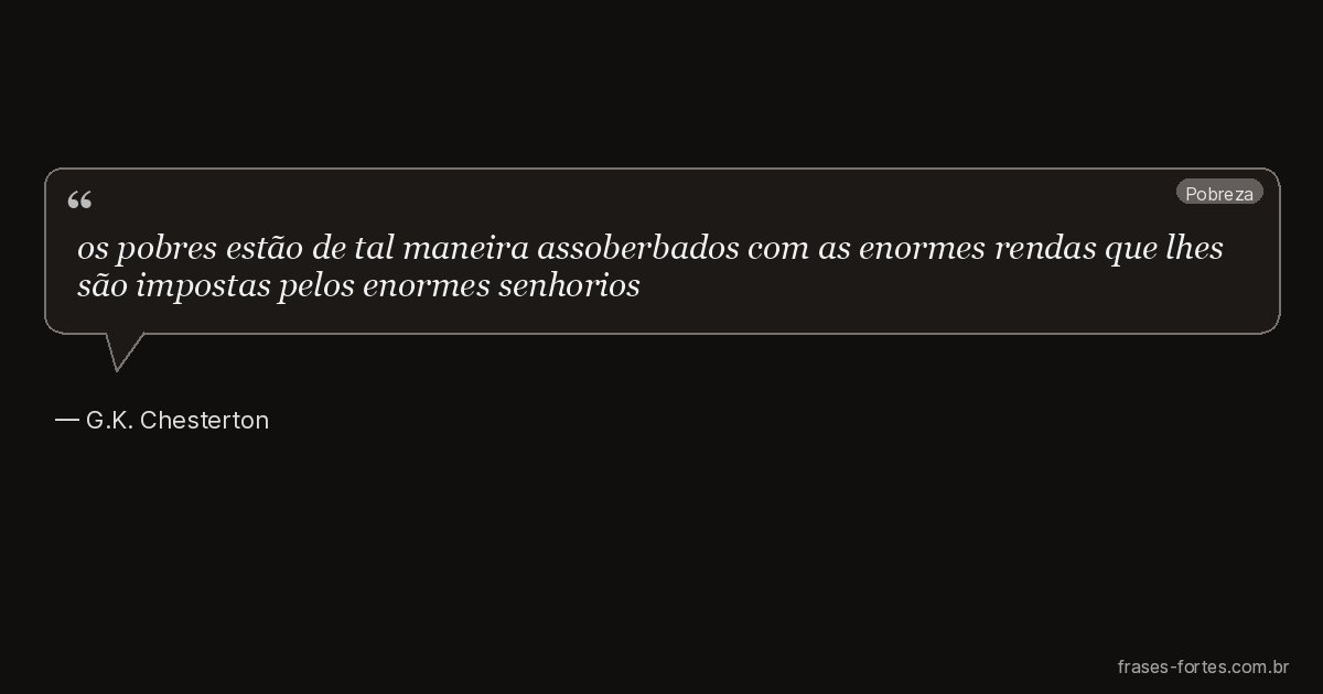 Frase de G.K. Chesterton