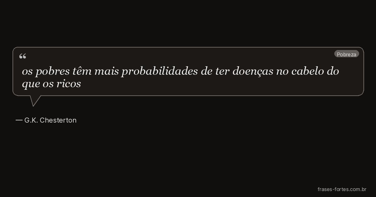 Frase de G.K. Chesterton