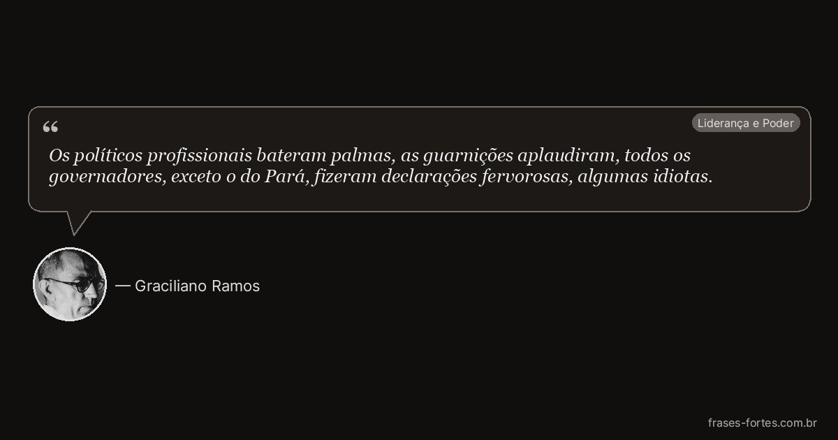 Frase de Graciliano Ramos