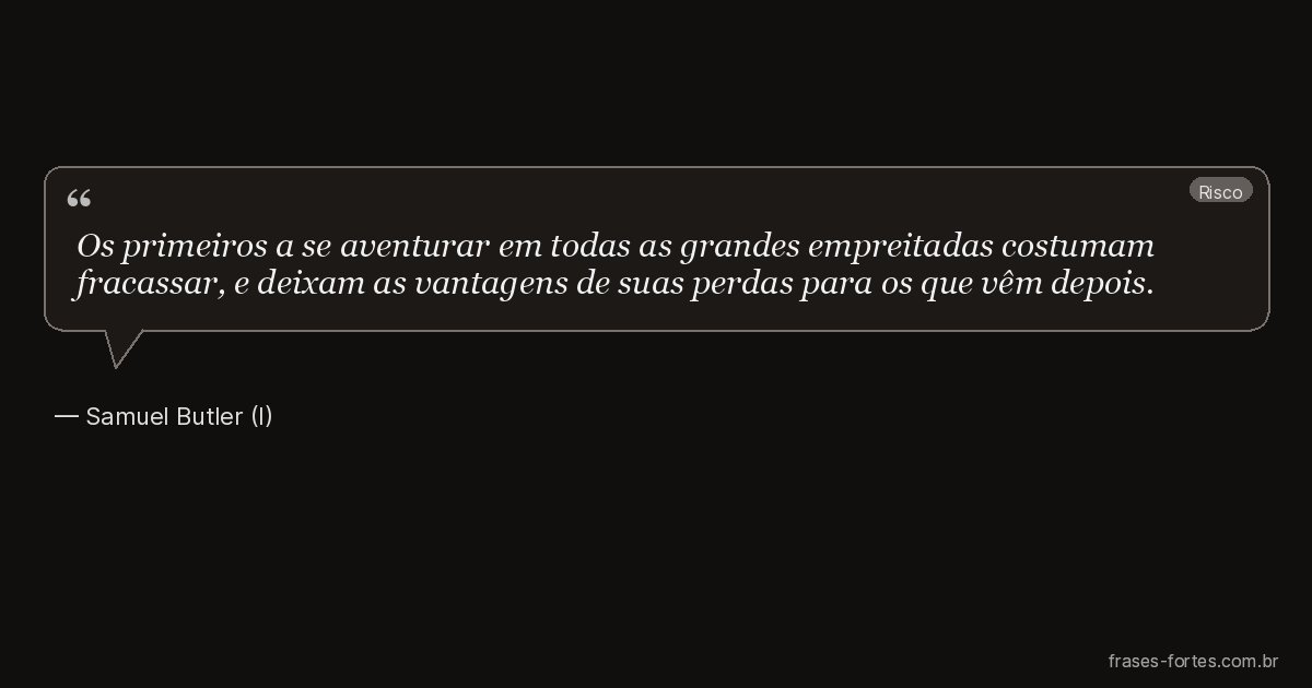 Frase de Samuel Butler (I)