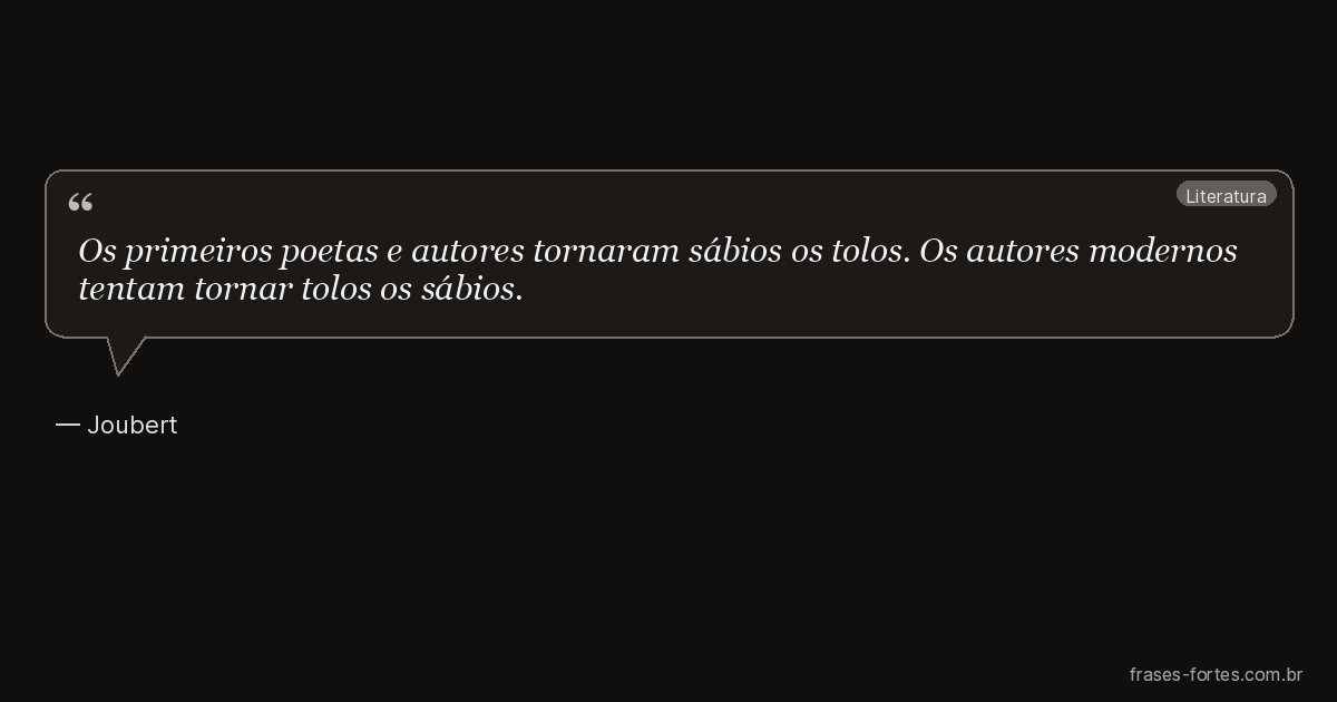 Frase de Joubert