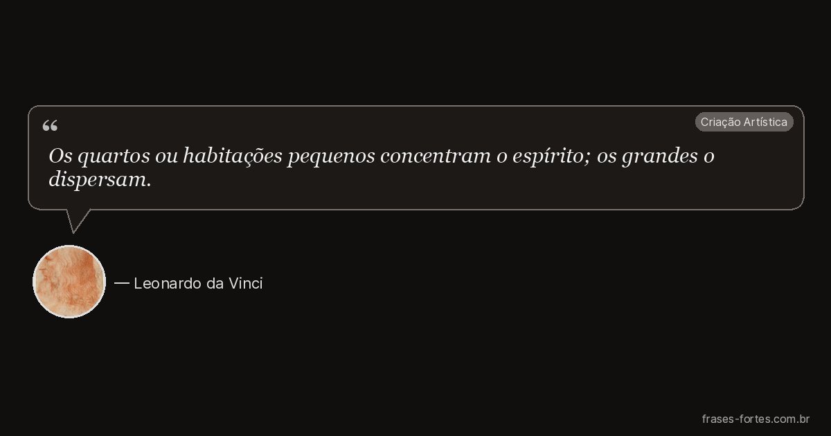 Frase de Leonardo da Vinci