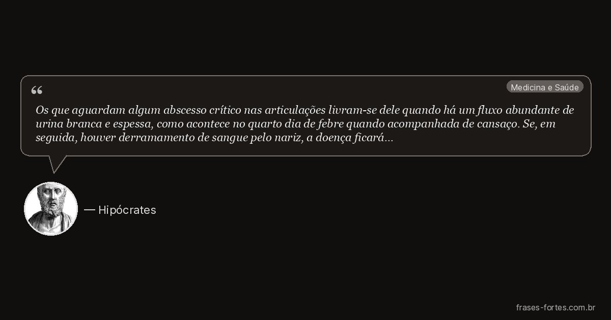 Frase de Hipócrates