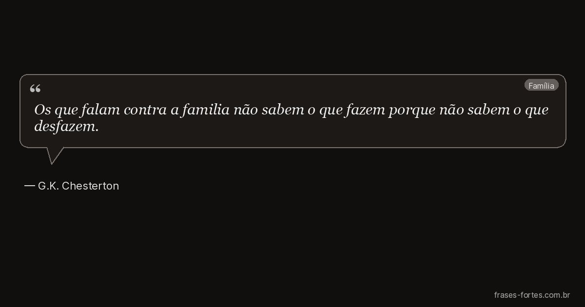 Frase de G.K. Chesterton