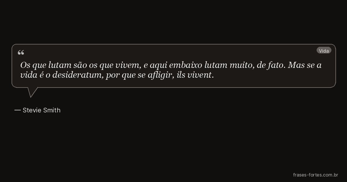 Frase de Stevie Smith