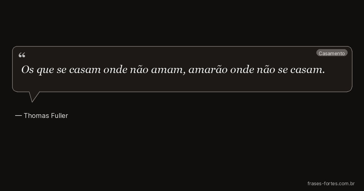 Frase de Thomas Fuller