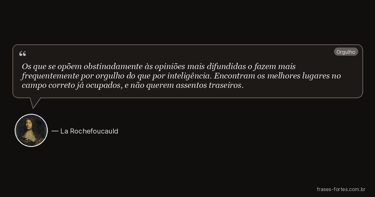 Frase de La Rochefoucauld