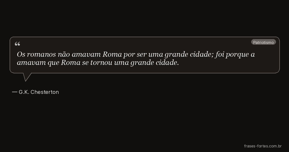 Frase de G.K. Chesterton