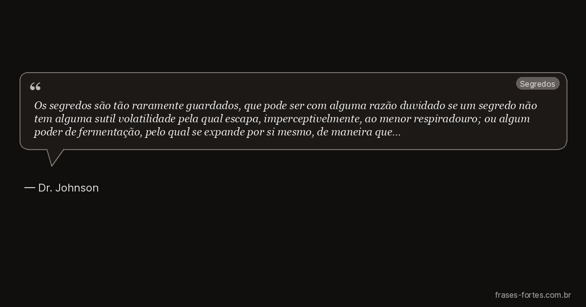 Frase de Dr. Johnson