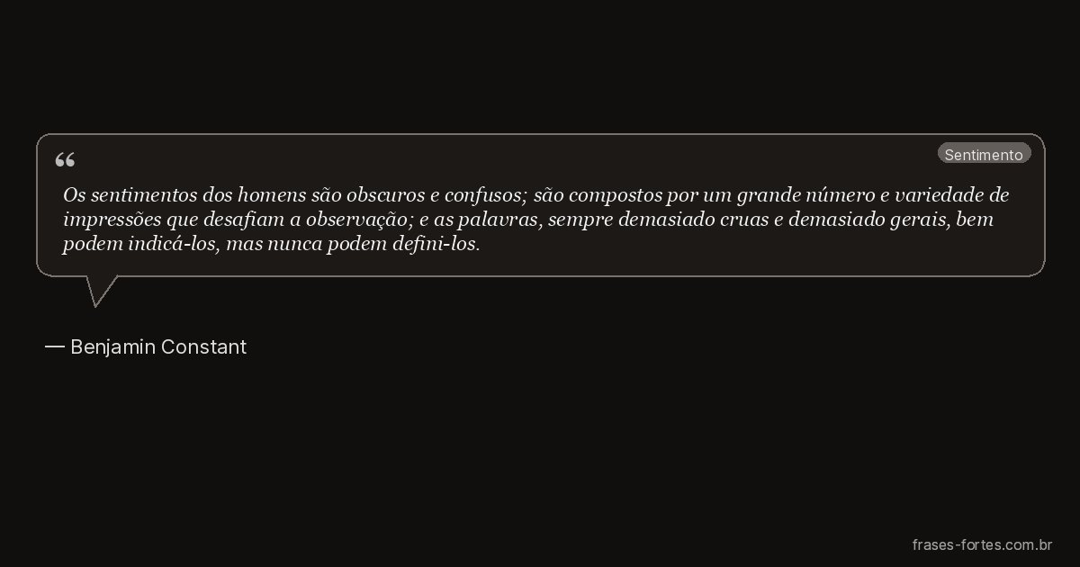Frase de Benjamin Constant